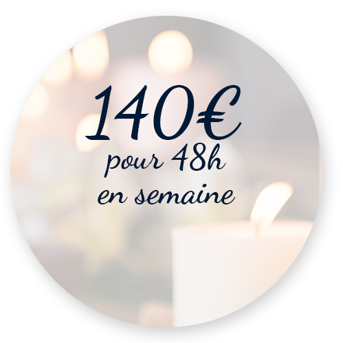 Tarif 48h en semaine- Bulle d'un soir Alsace